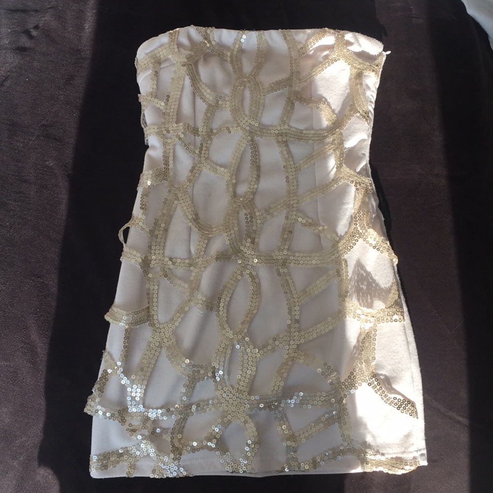 Strapless Sparkle cocktail Dress